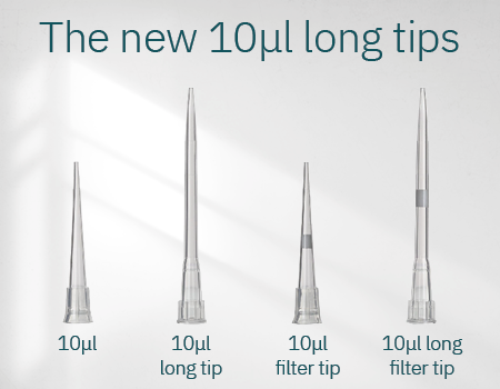 long 10µL pipette tip